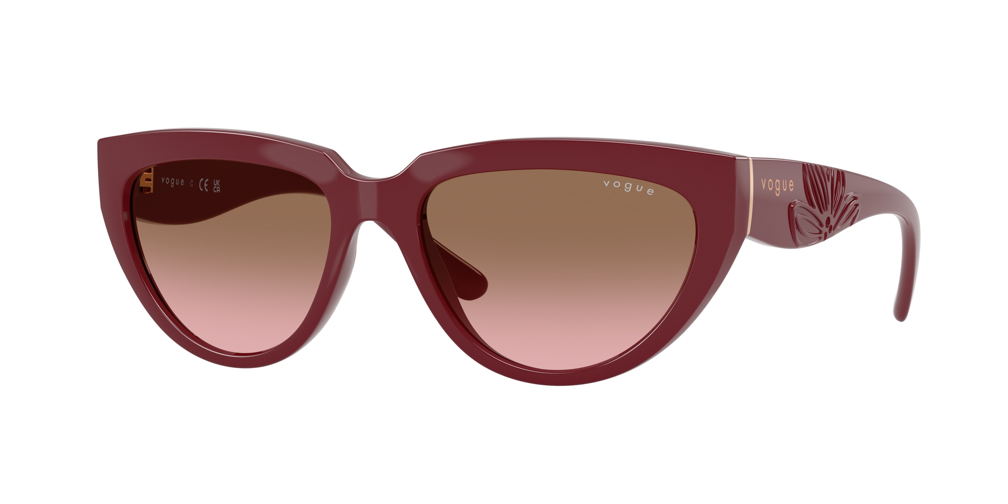 Vogue Eyewear Damen VO5629S 304814 Sonnenbrillen Nylon Rot Rosa Geometrisch Normal Schattiert-image